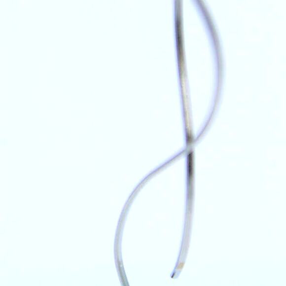 Silver Adjustable Wire Chain Threader Fashion Earrings ~ RETAIL $125 - Picture 6 of 7